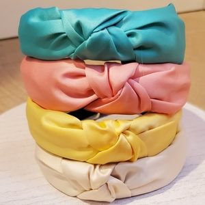 Teal Satin Headband